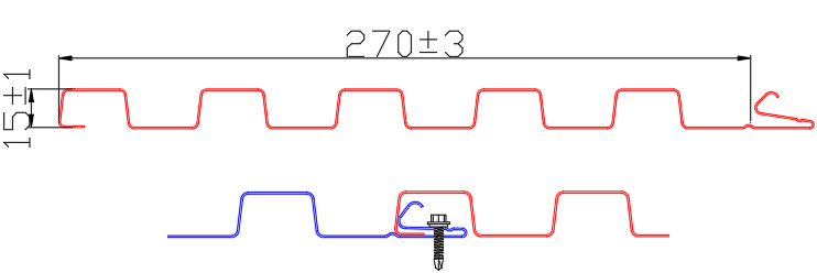五間槽270型-外牆板工程照片 5