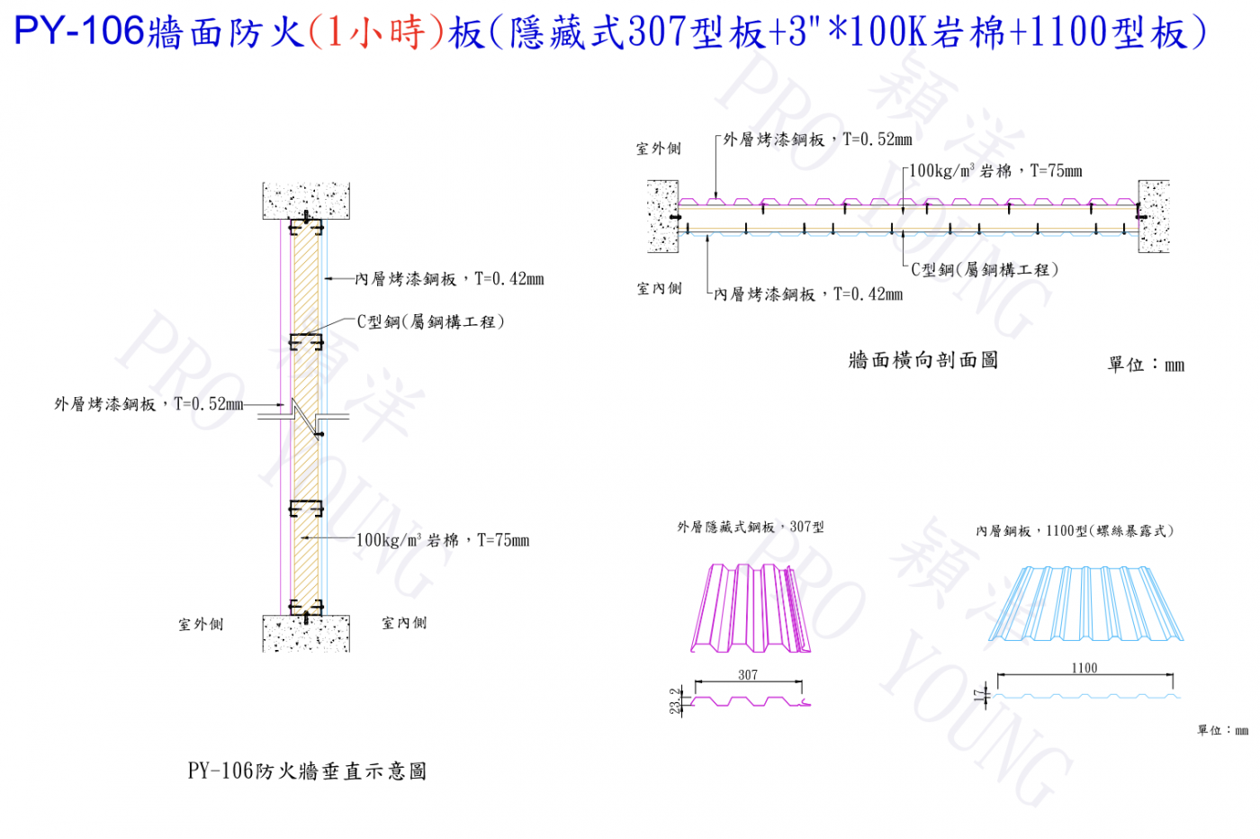 PY-106牆面防火板產品圖片 2